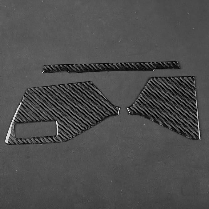 Carbon Fiber Decorations Stickers Fit for Audi A3 8Y S3 RS3 2021-2025 | for Sportback 2021-2025 | Decorations Driver Side Dashboard Trim | Accessories | Anti-scratch | Self-adhesive