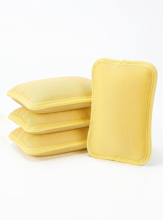 MEKER 4 PCS Grill Replacement Head, Yellow (NO Grill Brush)