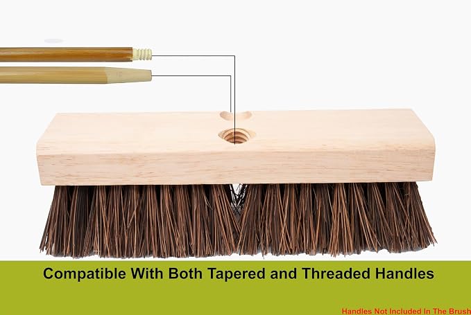10" Palmyra Deck Scrub Brush