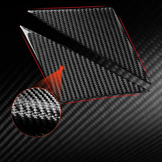 Real Carbon Fiber A-Pillar Stickers Fit for Audi A3 8Y S3 2021-2025 | Trim A-Pillar Cover Decorations | Accessories | Thick Overlay | Anti-scratch