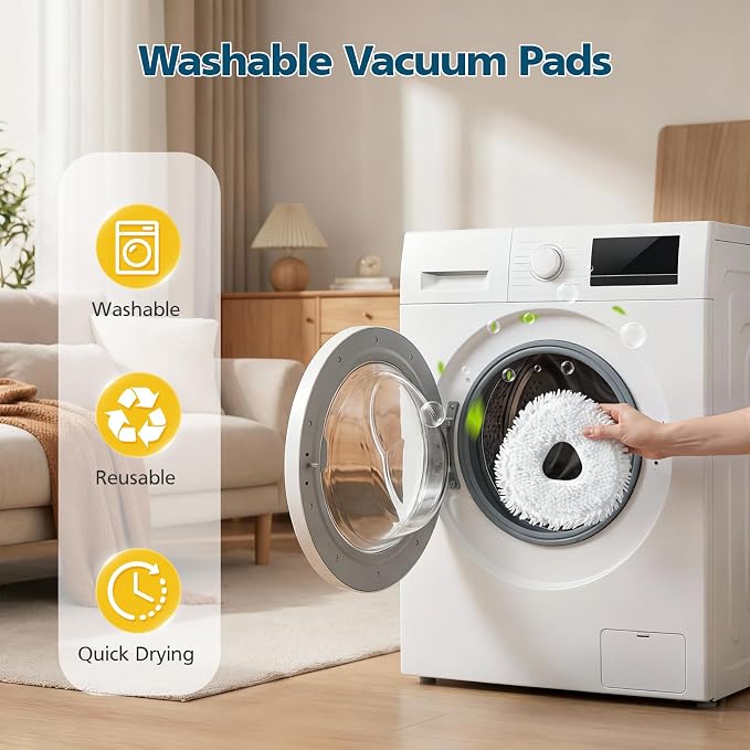 12 Pcs Replacement Mop Pads for Narwal Freo|Freo X Ultra| Freo Z10|Freo Pro | Freo Z Ultra & Freo X10 Pro Robot Vacuum & Mop, Washable Reusable Microfiber Robot Vacuum Mop Pads