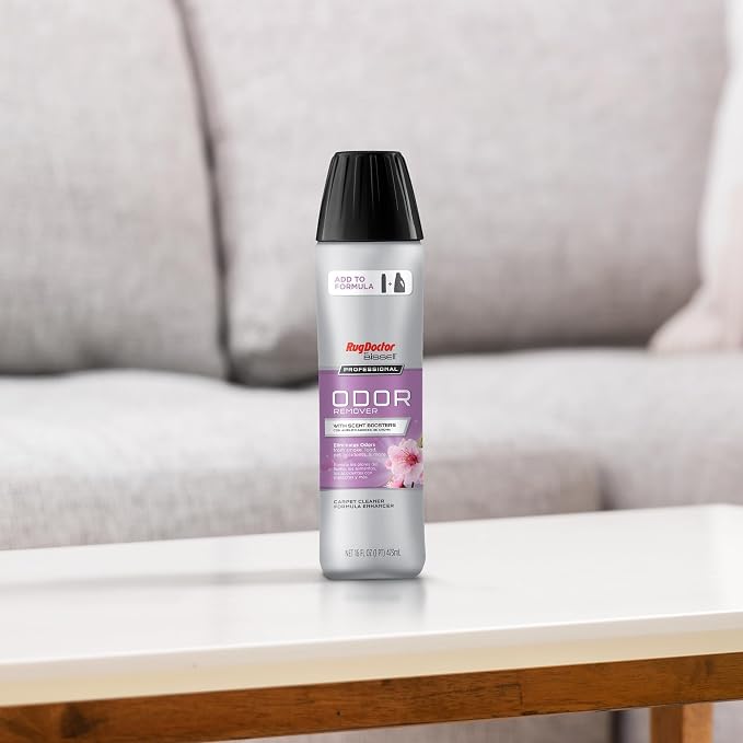 Rug Doctor by BISSELL Odor Remover with Scent Boosters 16oz. | Carpet Cleaner Solution Enhancer Eliminates Odors from Smoke, Pet Messes and More, With a Clean Scent of Fresh Citrus Bloom