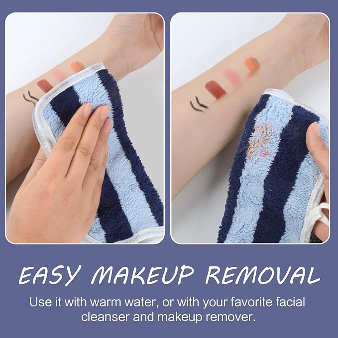 SINLAND Microfiber Facial Cloths Fast Drying Washcloth 8inch x 8inch Absorbent Face Wash Cloth Soft Makeup Remover Cloths