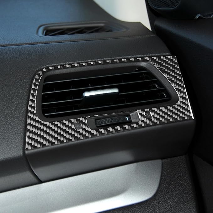 Real Carbon Fiber Trim for Honda CRV Accessories | for CR-V 2012 2013 2014 2015 2016 Dashboard Side Air Outlet Vent Cover Sticker Interior Thick Overlay Decal