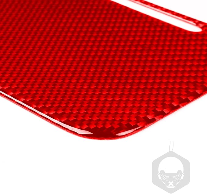 Red Real Carbon Fiber Trim for KIA Forte K3 Accessories | for 2019 2020 2021 2022 2023 2024 Center Console Organizer Storage Glove Box Sticker Interior Thick Overlay Decal