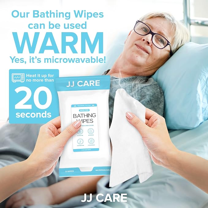 Body Wipes for Adults Bathing - Pack of 25 Shower Wipes For Adults Rinse Free, 200 Count Disposable No Rinse Disposable Washcloths, Waterless Body Wash for Elderly