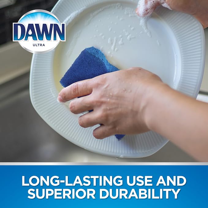 Dawn Non-Scratch Scrubber Sponges, Blue (Pack of 6)