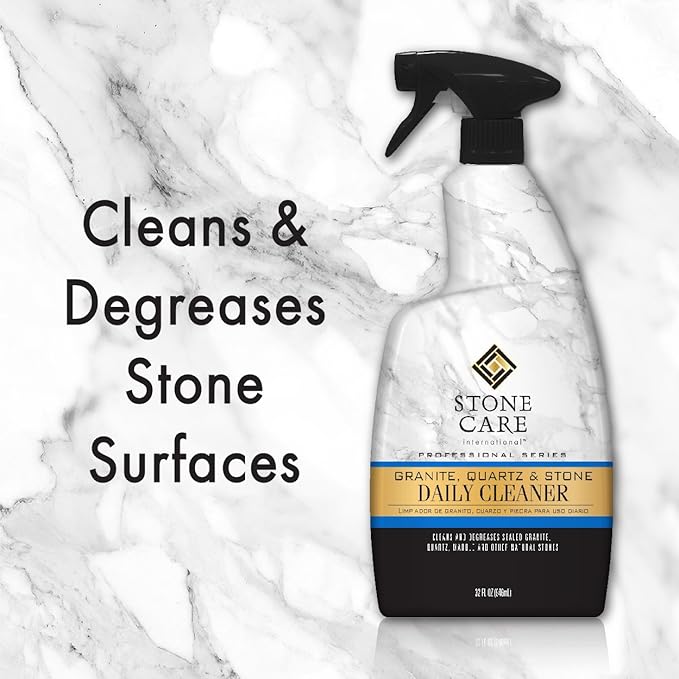 Stone Care International Granite Cleaner - 32 Fluid Ounces Granite & Stone Tile Travertine Limestone Slate Clean