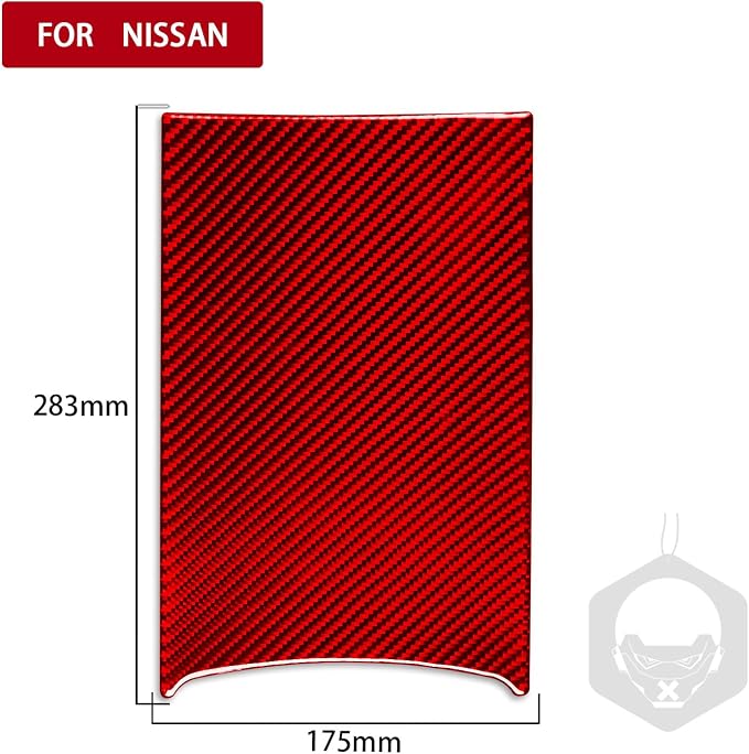 Red Real Carbon Fiber Trim for Nissan Rogue Accessories | for 2014-2020 / Rogue Sport 2017-2022 Rear Air Outlet Vent Cover Sticker Interior Thick Overlay Decal