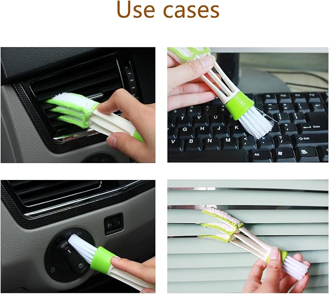 Washable Blind Cleaner Tool, Blind Duster, Microfiber Dusting Brush for Venetian Blinds, Window Shutters, Air Conditioner Vents（3-Pack）