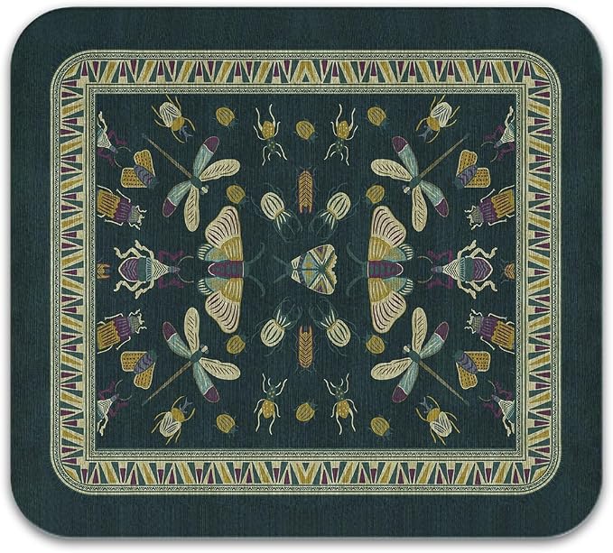 Dish Drying Mat, Vintage Rustic Boho Kitchen Dishes Absorbent Pad, 16x18in | Eco-friendly diatomite with non-slip rubber backing. Super absorbent mat for kitchen counters, coffee bars & sinks
