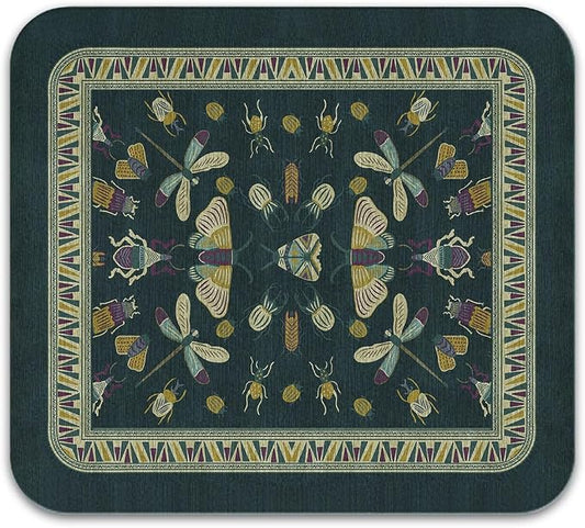 Dish Drying Mat, Vintage Rustic Boho Kitchen Dishes Absorbent Pad, 16x18in | Eco-friendly diatomite with non-slip rubber backing. Super absorbent mat for kitchen counters, coffee bars & sinks