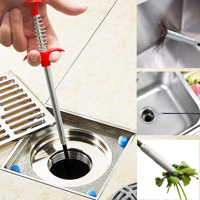 76 inch Drain Snake Flexible Grabber Claw – Toilet Snake Drain Claw for Clog Remover & Pick Up Small Items