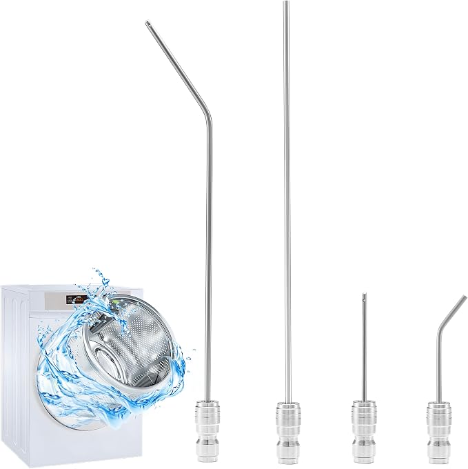 Pressure Washer Needle Nozzle– Stainless Steel Flush Wand | 2-4GPM Pressure Washer Extension Spray Tips, 1/4" Quick Connect Washing Machine, AC Coil, Water Heater, Appliance Cleaning