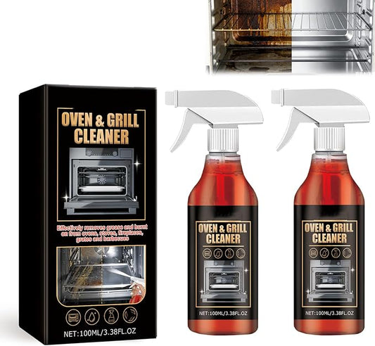 MYSQIHO Kitchen Heavy Oil Cleaner Spray, 100Ml All Purpose Kitchens Heavy Oil Cleaning Agent, Clean Spray Cleaner for Ovens, Countertops, Stovetop (2pcs)