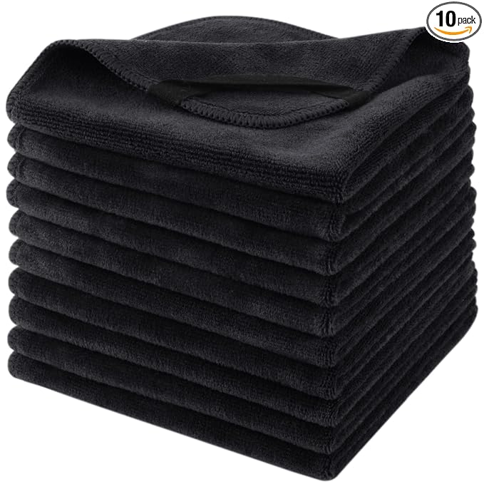 SINLAND Microfiber Facial Cloths Fast Drying Washcloth 12inch x 12inch Absorbent Face Wash Cloth Soft Makeup Remover Cloths