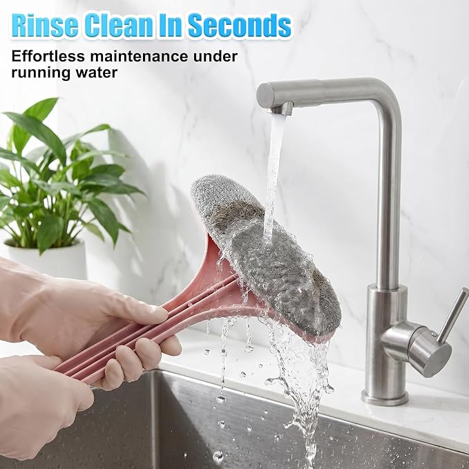 Window Screen Cleaning Brush,2-in-1 Multi-Purpose Cleaning Brush Efficient Cleaning,Window Screen Cleaner Tool with Squeegee,Mesh Cleaner Brush for Patio,Door,Porch Screens(Yellow Green)