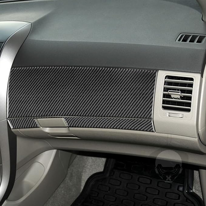 Co-Pilot Dash Trim for Toyota Corolla 2009-2013 Accessories Black | Soft Carbon Fiber | Upgrades for Car | Only for Left-Hand Drive | Anti-Scratch | Sporty Style