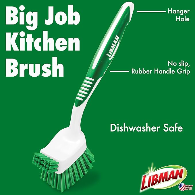 Libman Big Job Kitchen Brush | Case of 6