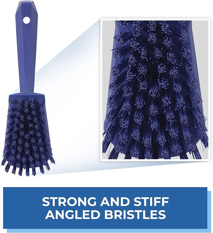 Vikan 41928 Brush,Washing,Stiff,10",PP/PBT,Purple
