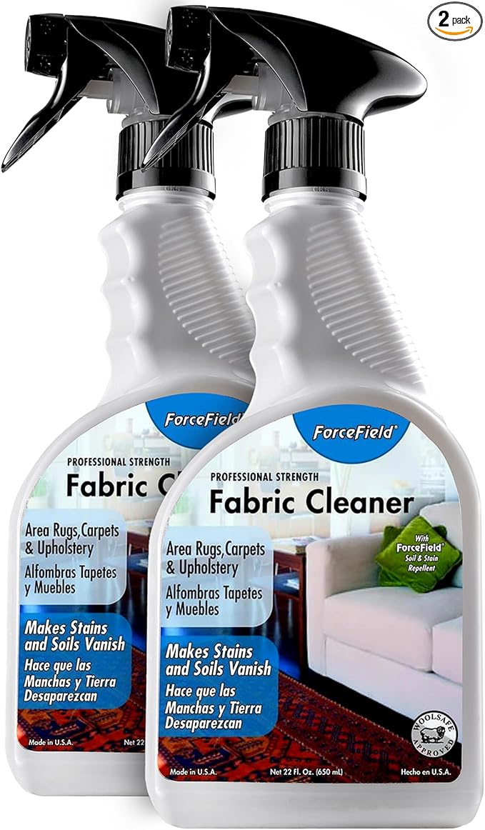 ForceField - Fabric Cleaner - Remove, Protect, and Deep Clean - 22oz (2 Pack (22oz))