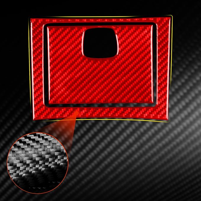 Real Carbon Fiber Trim for Toyota Camry Accessories | for 2012 2013 2014 Centor Control Gear Shift Storage Panel Interior Thick Overlay Decal 2PCs