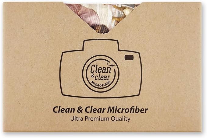 Large Microfiber Cleaning Cloths [5 Pack] – Classic Art “School of Athens” Design, Premium Lens Cleaning Cloth for Cameras, Glasses, Screens & Electronics