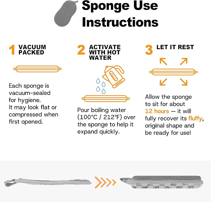 Multi-Purpose Scrub Kitchen Sponges – 12 Pack Dish Sponge, Dual-Sided Non-Scratch Microfiber & Metal Scrubber, Reusable Sponges for Dishes, Pots, Glass, Sink, Stovetop & Bathroom (Gray)