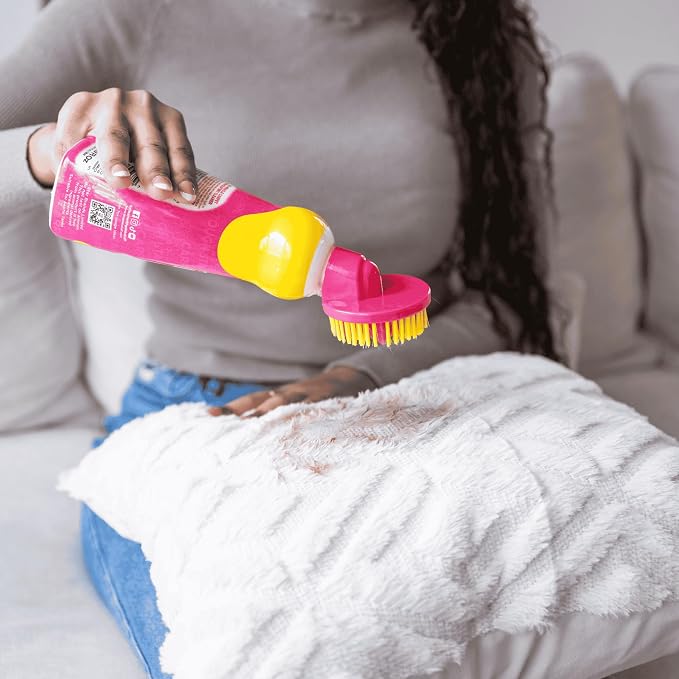 The Pink Stuff Carpet & Upholstery Stain Remover, Oxi Cleaner with Scrubber, 16.9 fl oz