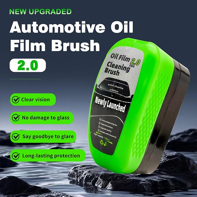 Clear Vision Car Glass Cleaner, Automotive Windshield Cleaning Brush 5.07fl OZ