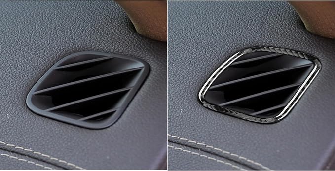 Real Carbon Fiber Trim for Cadillac CTS Accessories | for 2008 2009 2010 2011 2012 2013 Dashboard Air Vent Sticker Interior Thick Overlay Decal