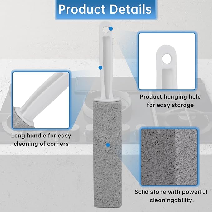 Cleaning Pumice Stone for Stove Grates - 2 Pack to Remove Water Rings and Stains