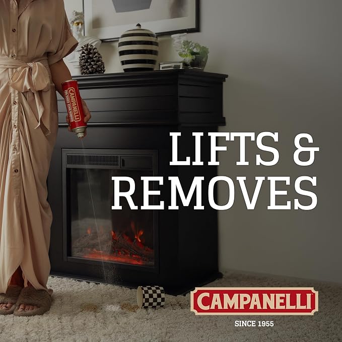 CAMPANELLI Pro Series Carpet & Upholstery Stain Remover Spray, 2 Pack, 18Oz | Cleaner for Pet Stains, Food Spills, Rugs, Coffee, Wine and Odors with Convenient Point-and-spray Formula.