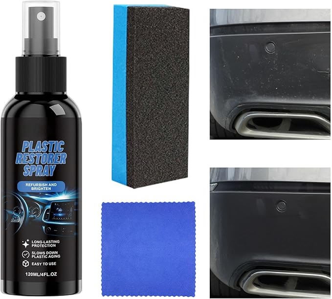 Car Interior Cleaner Coating Polishing Repair | 120ml Car Ceramic Trim Coat Spray for Automotive Truck SUV Sedan Exterior Bumper Door Panels Dashboard Seat