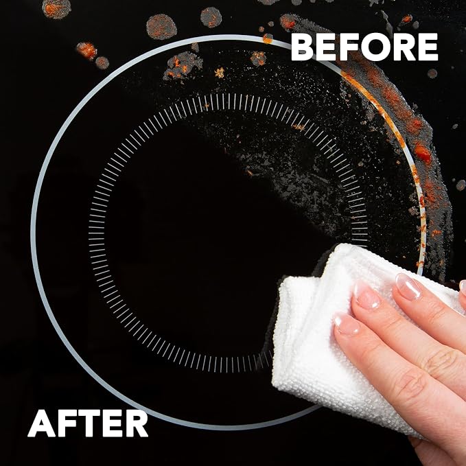 Weiman Stovetop Cleaner & Stainless Steel Cleaner - 22 Ounce - Daily Appliance Kitchen Cleaning Kit
