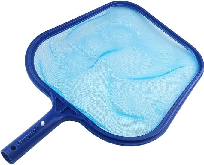 Sunnyglade 17.5x11.8in Swimming Pool Cleaner Supplies Pool Net Skimmer | Professional Heavy Duty Pool Leaf Rake Fine Mesh Frame Net/Cleaning Leaf Skim Net flat skimmer pool nets pool accessories