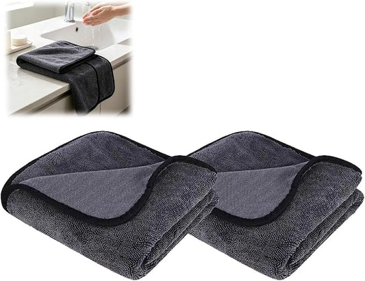 Javer Cloth for Windows, 2026 New Thickened Javer Cloth for Windows, XXLLint Free Magic Cloths for Cleaning Stainless Steel and Mirrors - Reusable Microfiber Towel (2 Pack)