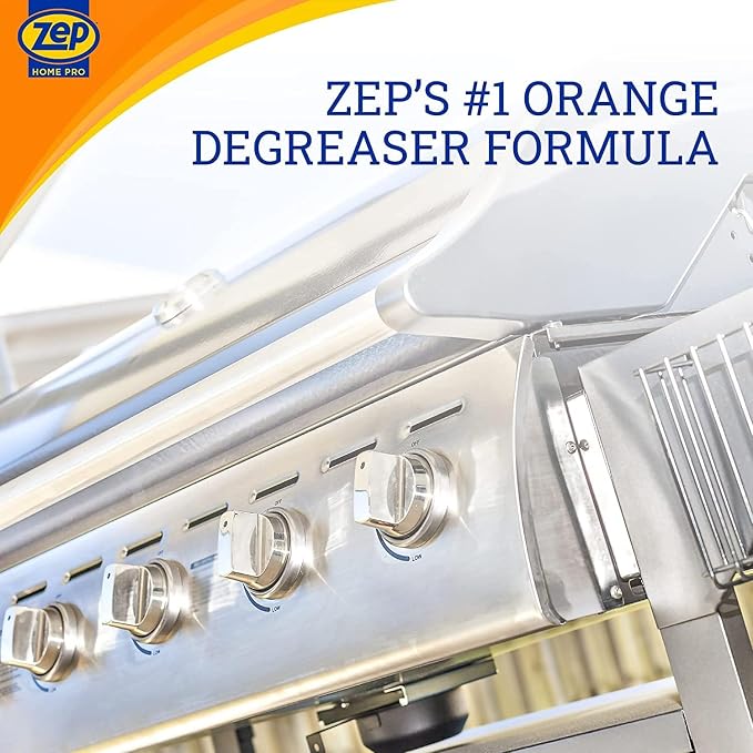 Zep Home Pro Orange Plus Kitchen Degreaser - 24 Fl. Oz. - R49506 - Pro Trusted Cleaning Power: Now in Refreshing Scents and Family Friendly Formulas (1)