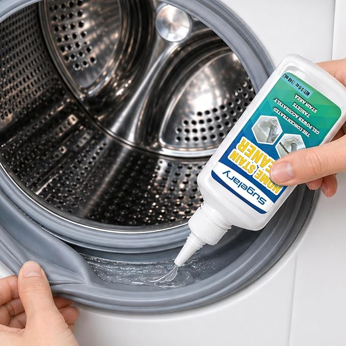 Sugelary Mold Stain Cleaner, 5 fl oz Mold Stain Cleaner Gel for Washing Machine, Home Stain Cleaning Gel for Fridge, Tile, Grout, Sink and Bathroom Use