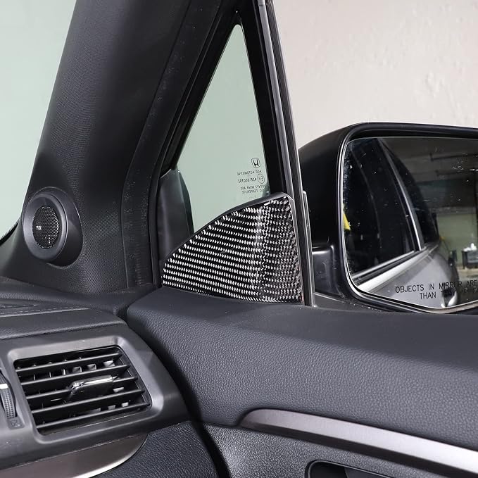Interior Front Door A-Pillar Triangle Cover Trim for Honda Pilot 2016-2022/ Ridgeline 2017-2023/ Passport 2019-2023, Front Door Inner Triangle A Colum Cover Trim (Inner A-Pillar Trim Sticker)