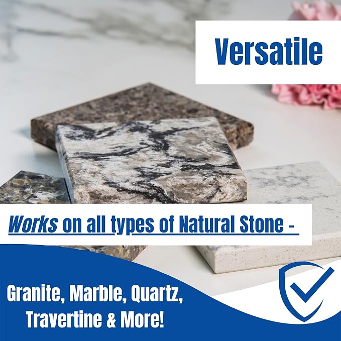Black Diamond Stoneworks Granite Plus 2-in-1 Cleaner & Sealer, pH Neutral, Streak-Free Stone Cleaner for Granite, Marble, Quartz, Travertine & Limestone Countertops, Ready to Use (1-Gallon)