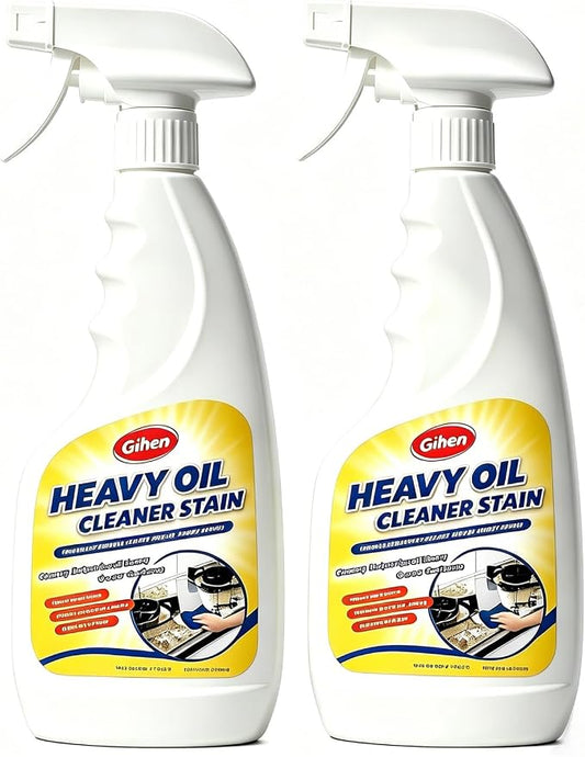 Heavy Oil Cleaner Stain - Effective Multi-Purpose Cleaner 17.6 oz, Includes Spray Bottle & Towel for Cleaning Kitchen, Oven, Stove, Range Hood, Sink