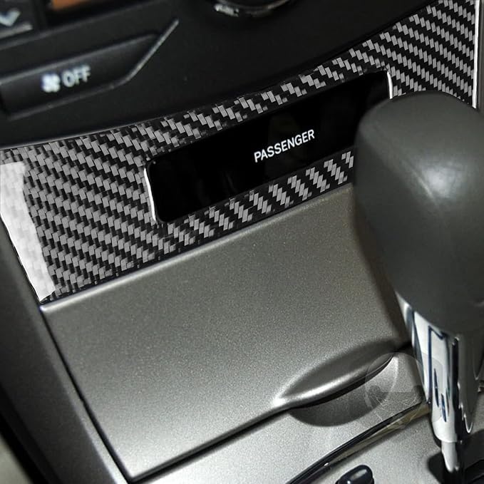 Passenger Console Trim for Toyota Corolla 2009-2013 Accessories Black | Soft Carbon Fiber | Upgrades for Car | Only for Left-Hand Drive | Anti-Scratch | Sporty Style