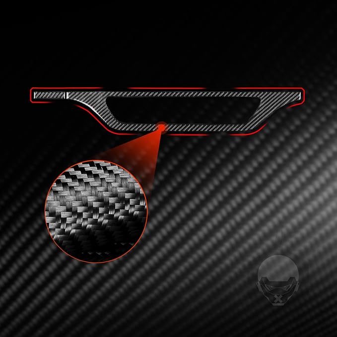 Real Carbon Fiber Trim for Audi 80A Q5 Accessories | for SQ5 2018-2025 Dash CD Panel Frame Cover Sticker Interior Thick Overlay Decal