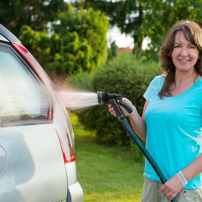 Besiter Garden Hose Nozzle Sprayer: 10 Watering Patterns Spray Nozzles Heavy Duty Hose Head Hose Attachment