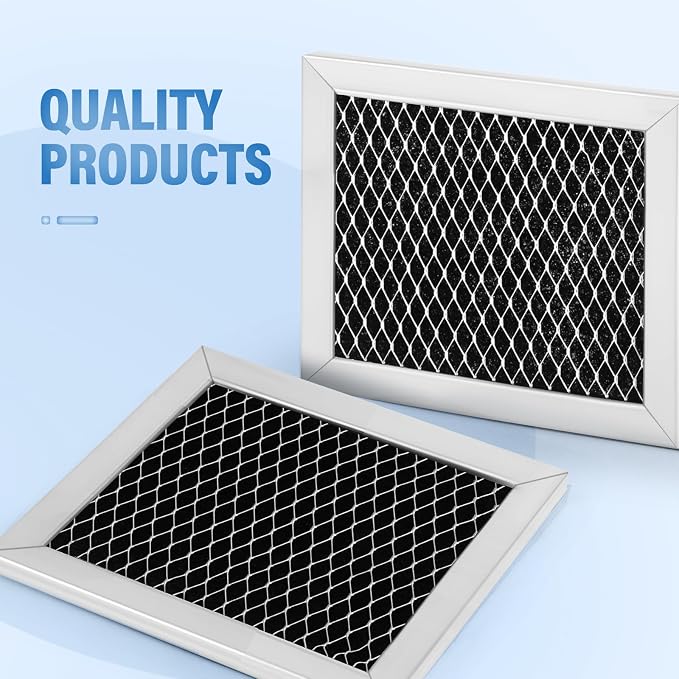 8Pcs Microwave Charcoal Filter Replacement for 8206230A, Microwave Filter Replacement 5.35" x 5.03" Air Carbon Filter