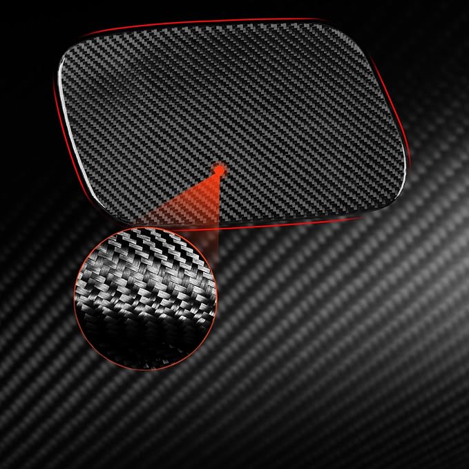 Fit for Audi A3 8Y S3 RS3 2021-2025 Carbon Fiber Fuel Gas Stickers | for Sportback 2021-2025 | Trim Fuel Cap Gas Cap Cover Decorations | Accessories | Self-adhesive | Thick Overlay