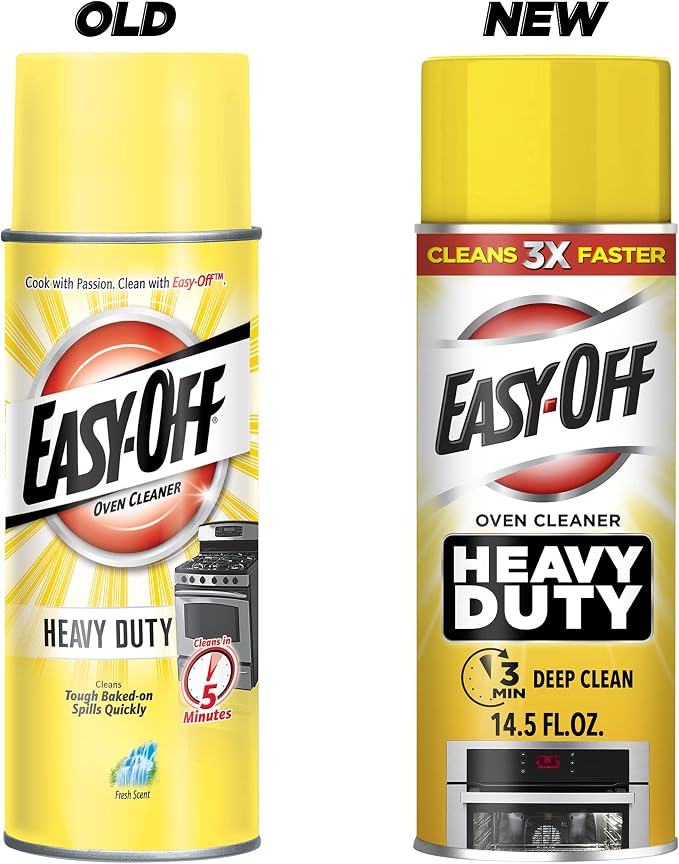 Easy Off Heavy Duty Oven Cleaner Foam, Removes Grease & Burned-On Food, For Ovens, Grill Grates & More 14.5oz (2-count)