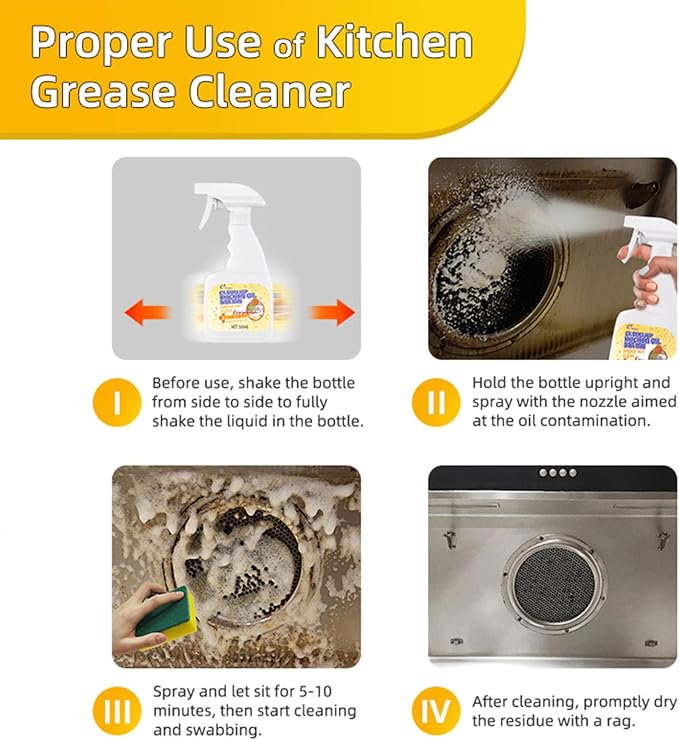 Liapu 3Pcs All Purpose Cleaner, Remove Stains Cleaning Spray, Lemon Breeze Scent Kitchen & Bathroom Cleaning Supplies, Multi Purpose Cleaner Spray Removes Grease, Grime, And Stains On Floors
