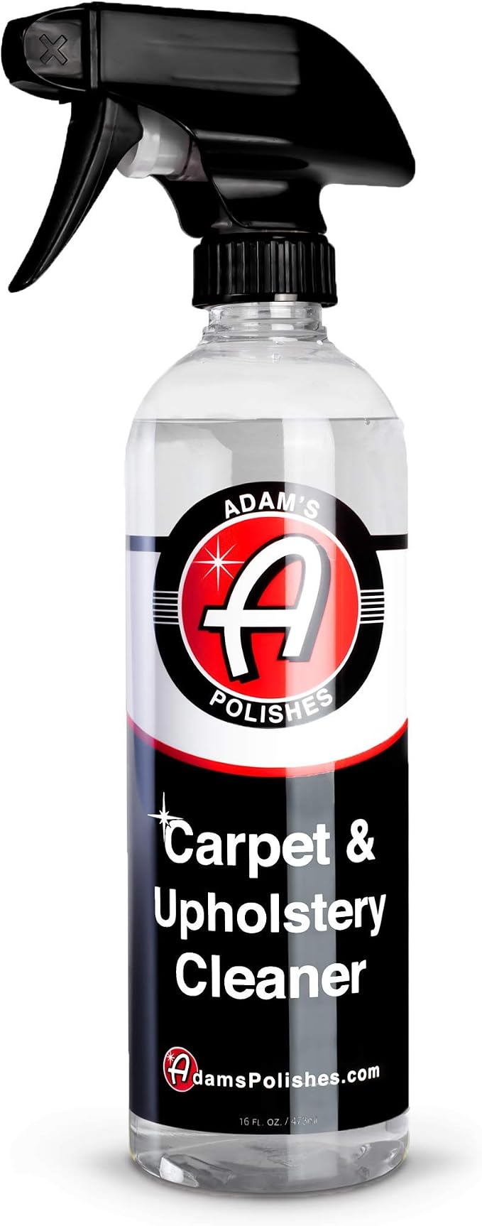Adam's Polishes Carpet & Upholstery Cleaner (16oz) - Powerful Car Carpet Cleaner For Auto Detailing, Cloth & Fabric Interior Cleaning Solution, Stain Remover For Car Seat, Floor Mats & More